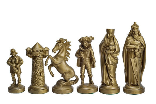 golden chess pieces