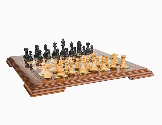 19 inch Chess Set New York Black ROSEWOOD Combo