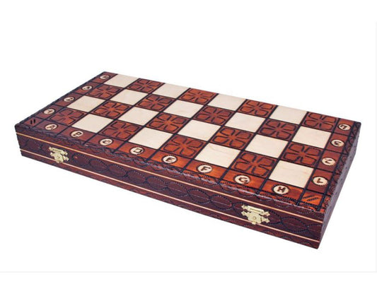 Jeu d'échecs pliant en bois JUNIOR