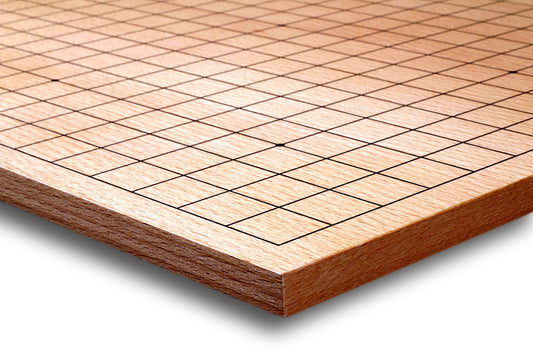 Doppelseitig: GO-Spielbrett, Bergahorn, schwarzer DRUCK