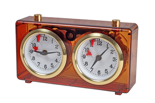Analog chess clock Classic Amber