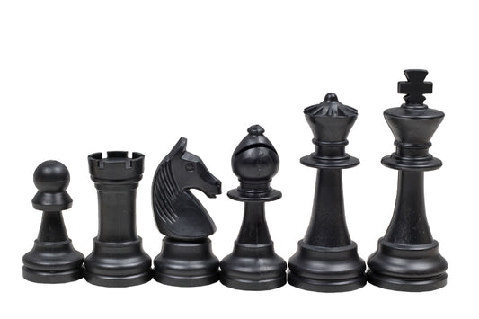 Plastic chess pieces No6 Black