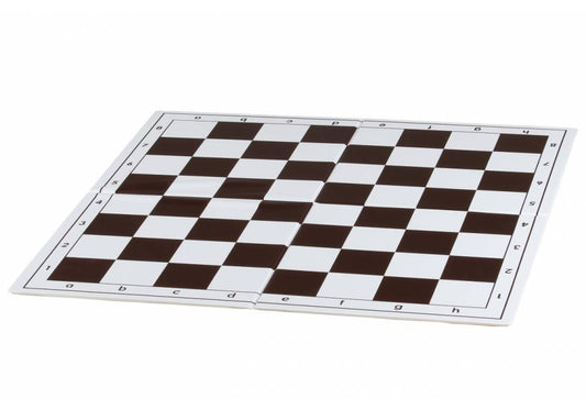 17 Inch Folding PU Quality Chess Board brown/white