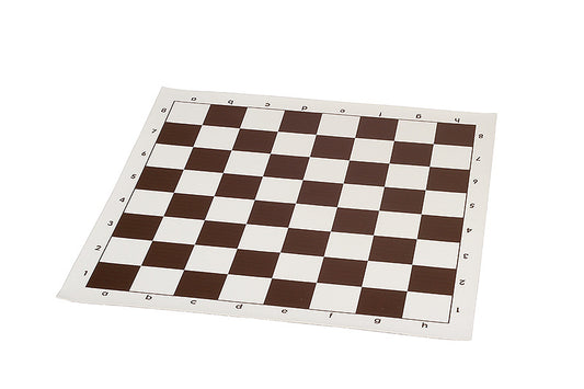 17 Inch Vinyl Standard Chess Board brown
