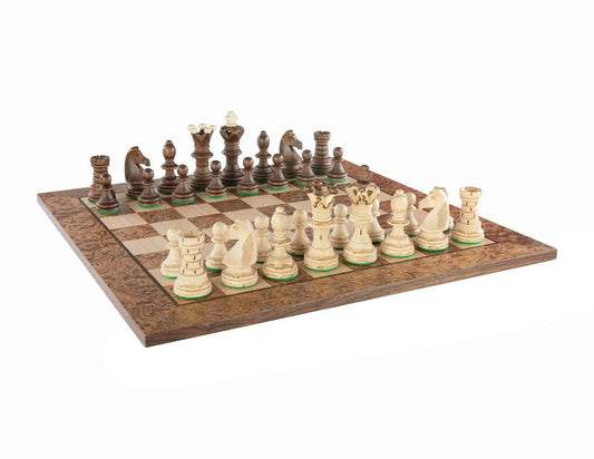 19.6 Inch Chess Set Dubrovnik Oak