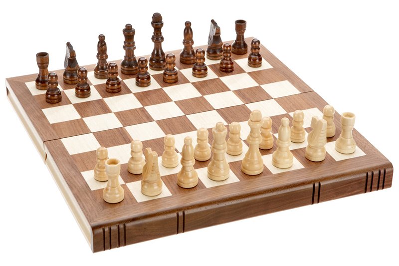 14 Inch Luxury Chess Set Walnut – Kaoori Chess