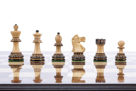 Schachfiguren Royal Burnt 7.5 cm