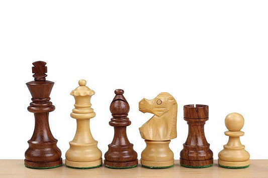 Französische Schachfiguren Springer aus Akazie 9 cm
