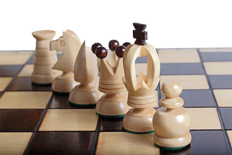 wooden chess set king