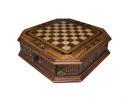 21.6 Inch Chess Board with Drawer Octagon Big
