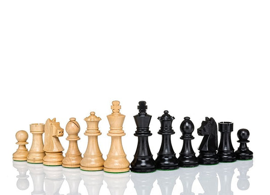 Pièces d'échecs Staunton Standard Bl de 3,77 pouces