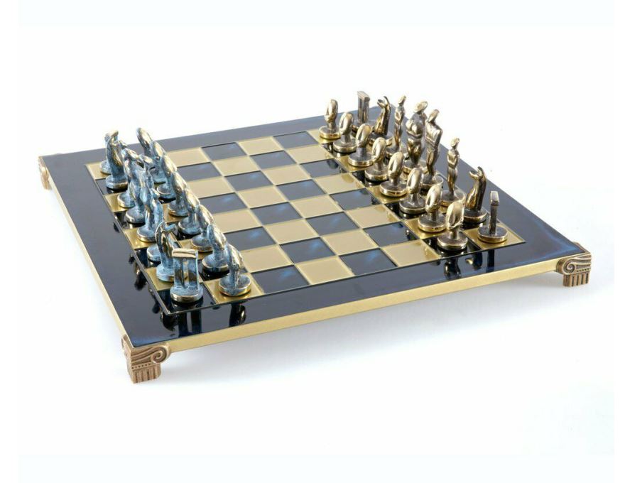 ANTIQUE Chess set Cycladic Βlue