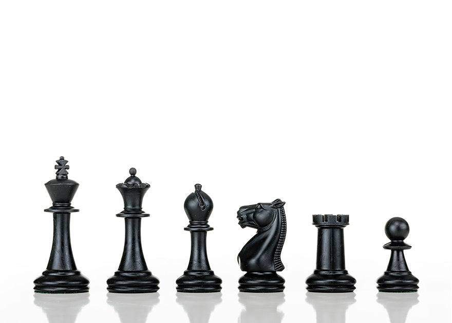 18 Inch Chess set Staunton 4P Black