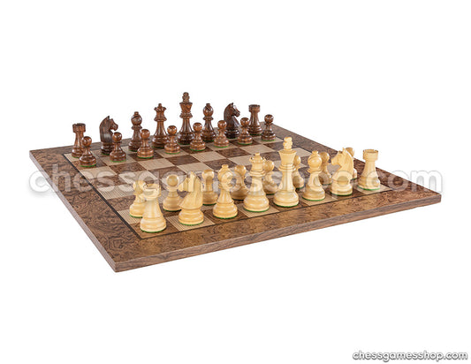 20 Inch Chess Set Staunton Oak