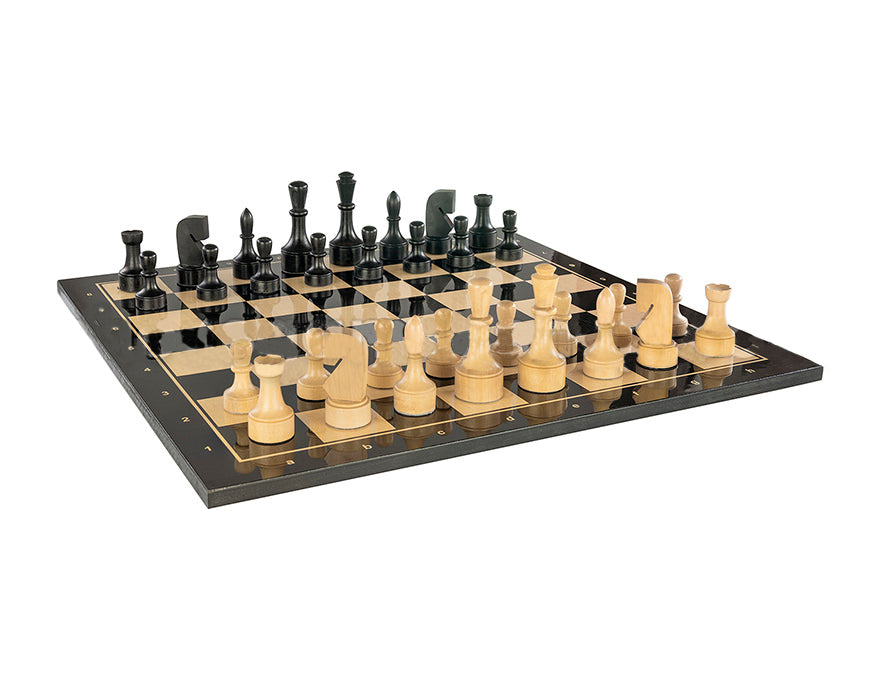 19.6 Inch Chess Set Geneva  Black