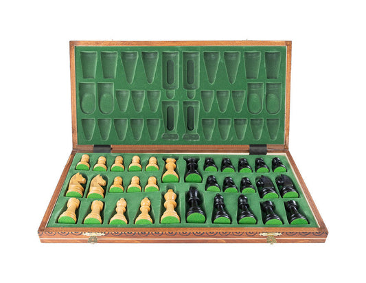 21.6 Inch Chess set Staunton Black