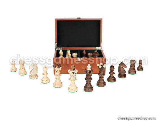 Pièces d'échecs de 4,25 pouces, ambassade dans une boîte
