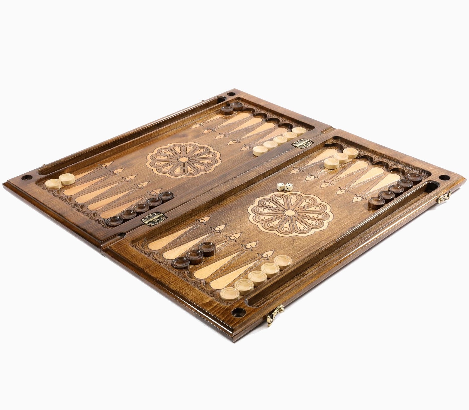 60 cm One Piece Beechwood Backgammon