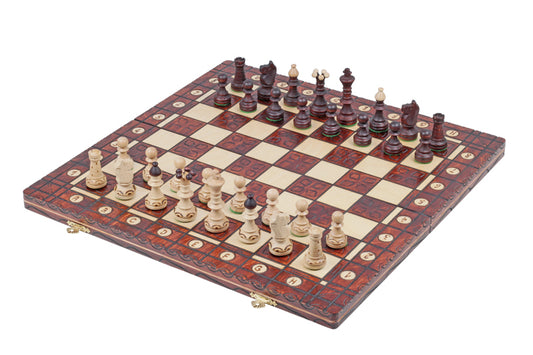 Schachspiel mit Ornamenten 42 cm