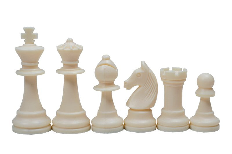 staunton white chess pieces