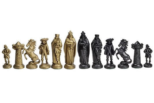 gold chess pieces