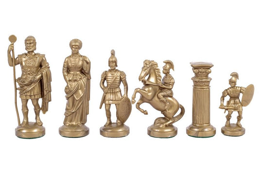 chess pieces gold