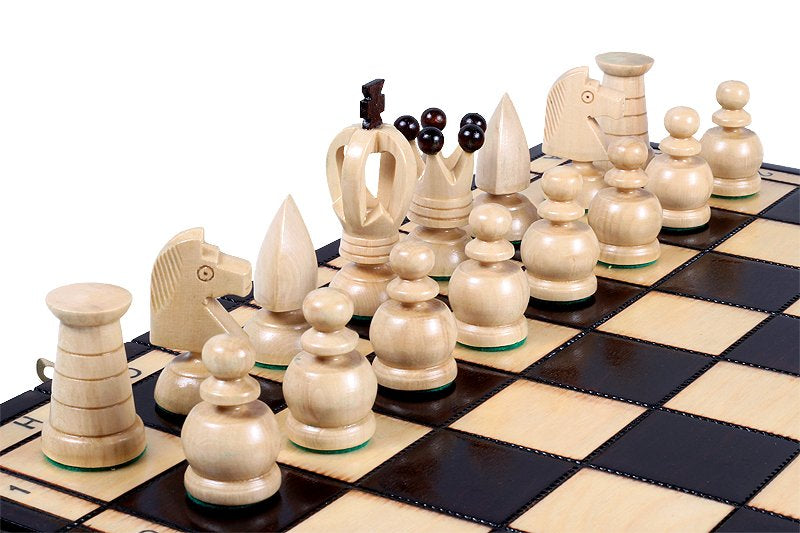 wooden king chess set handmade