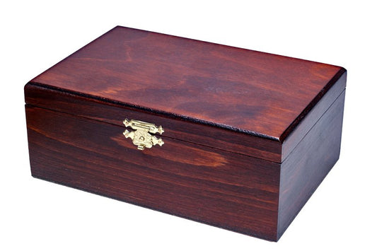 wooden chess box