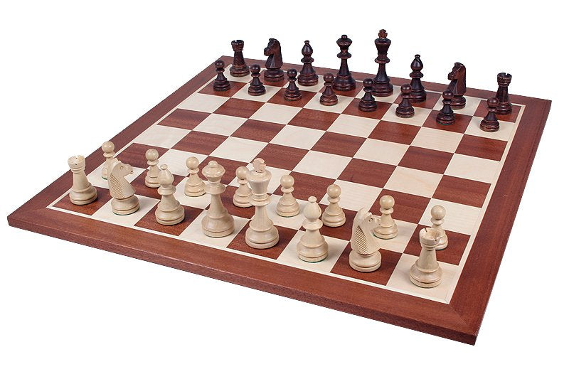 3.8 inch staunton wooden chessmen