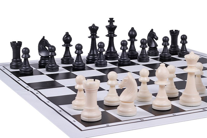 plastic black chessboard