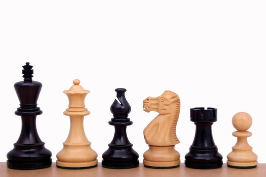 3.5 Inch American Staunton Chessmen Ebonised