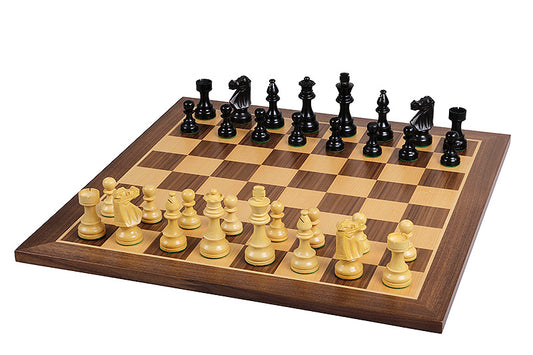 20.5 Inch Chess board No 5 walnut maple without notation