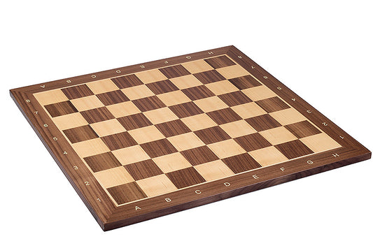 21.2 Inch Chess board No 6 walnut/maple with notation