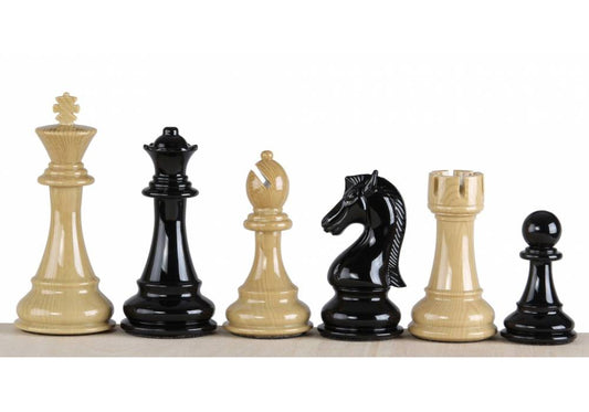Pièces d'échecs lourdes en épicéa-tek de haute qualité de 4,25 pouces