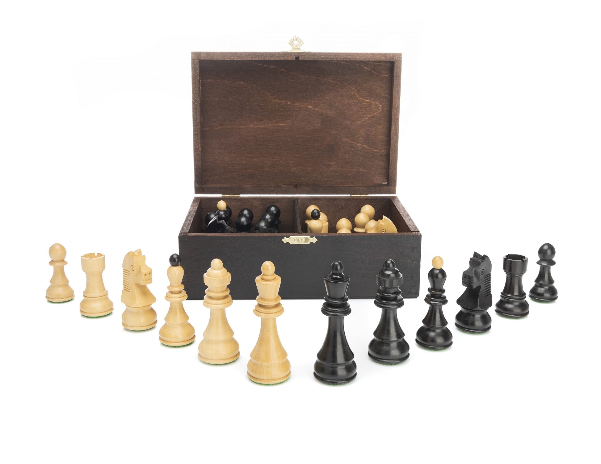 Wooden Box Chess Pieces