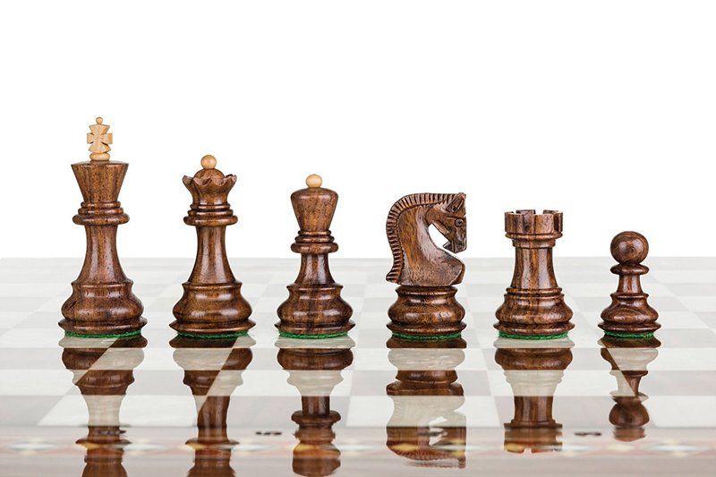Pièces d'échecs Dubrovnik Royal S de 3 pouces