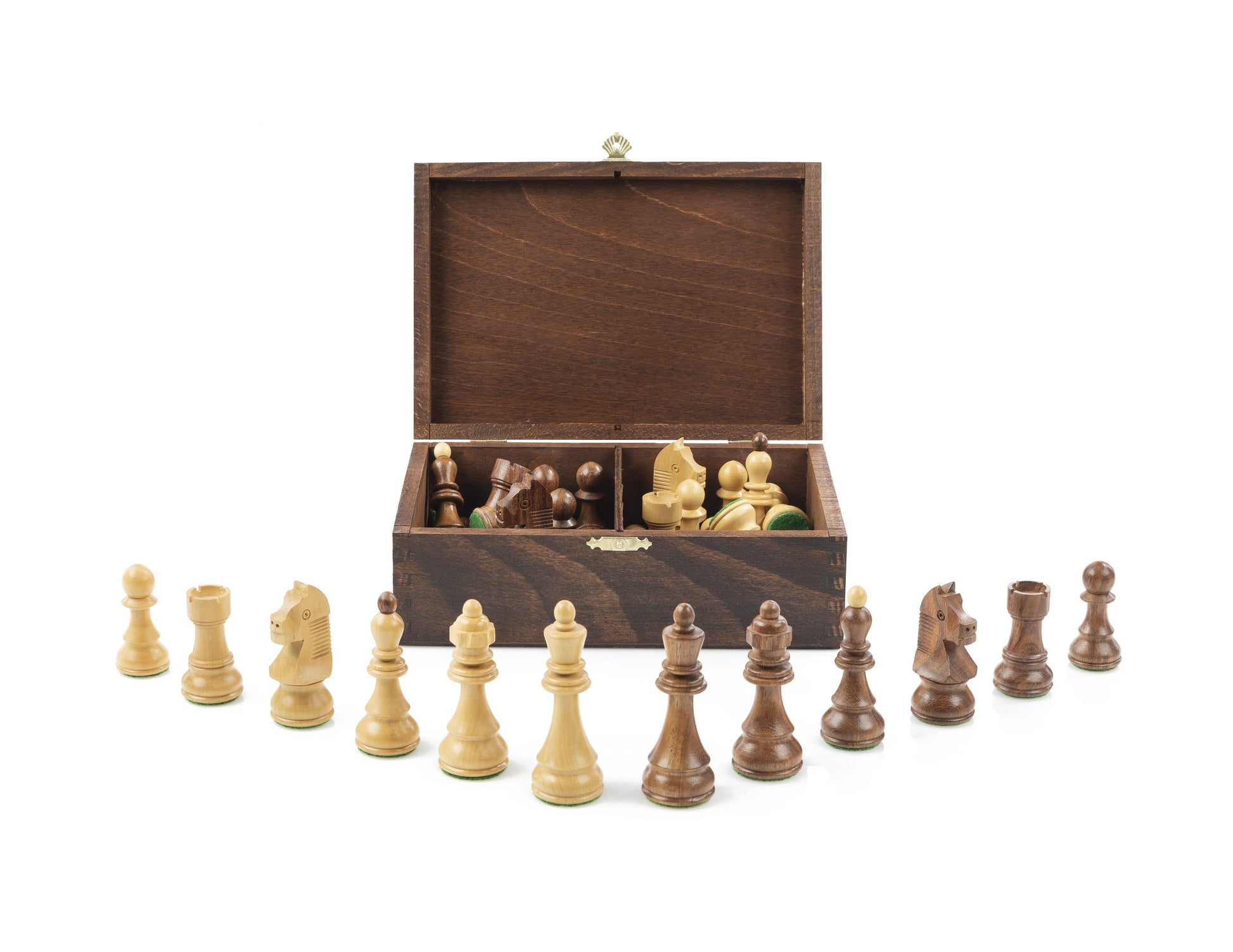 Wooden Box Chess Pieces