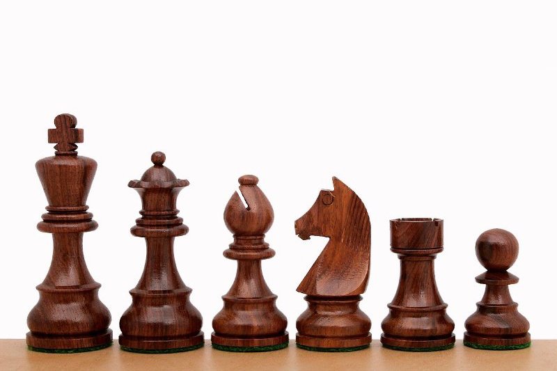 3.5″ German Knight Chessmen Acacia
