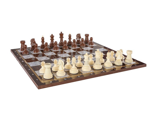 19.6 Inch Chess set Zagreb  Pearl