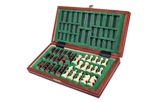 handmade magnetic wooden chess set