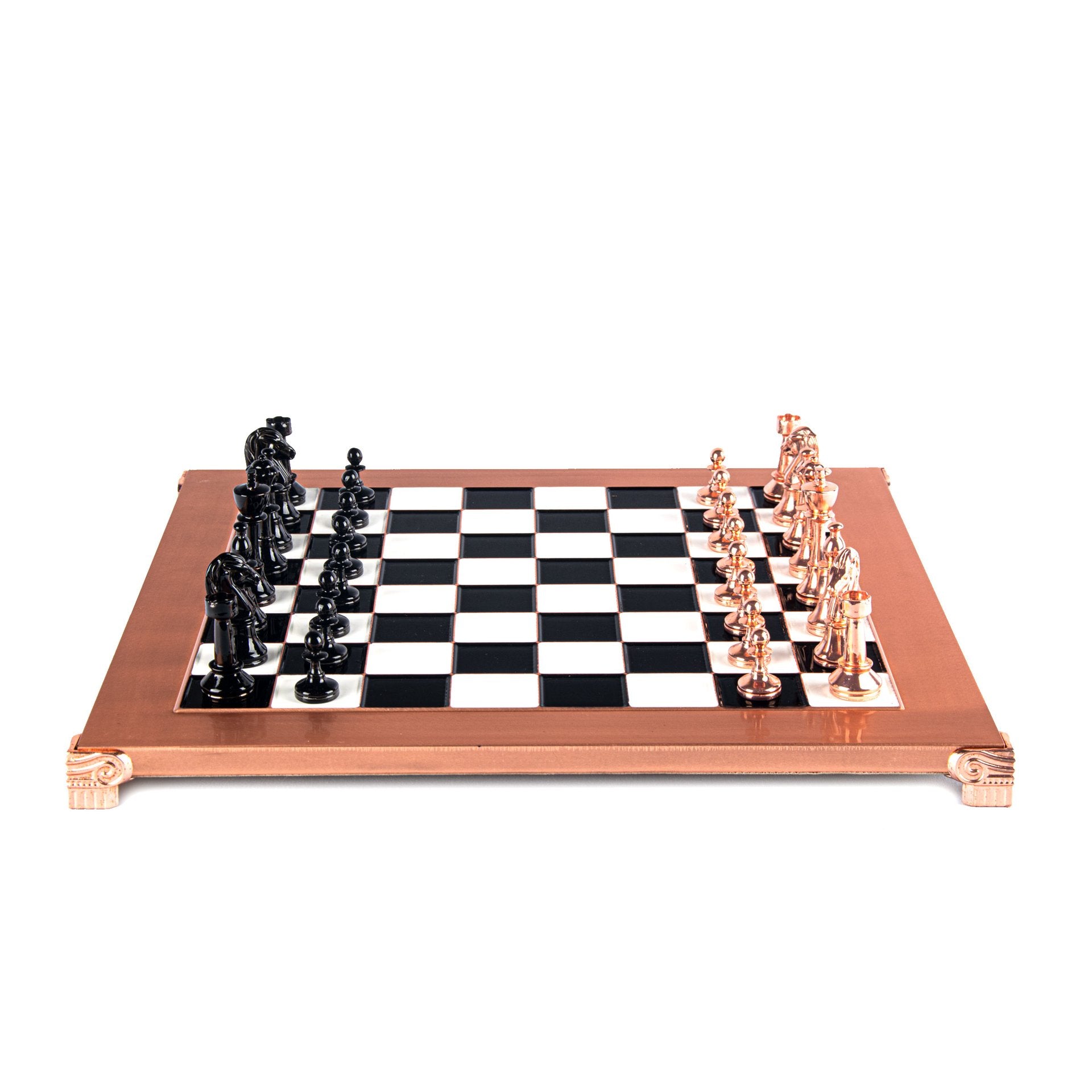 Classic Staunton Copper Chessmen