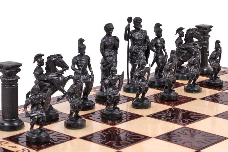 sparta wooden chess set