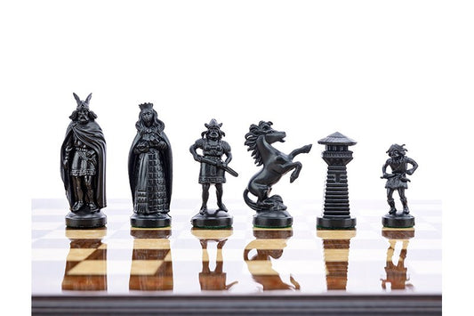 3,75 Zoll große Wikinger-Schachfiguren