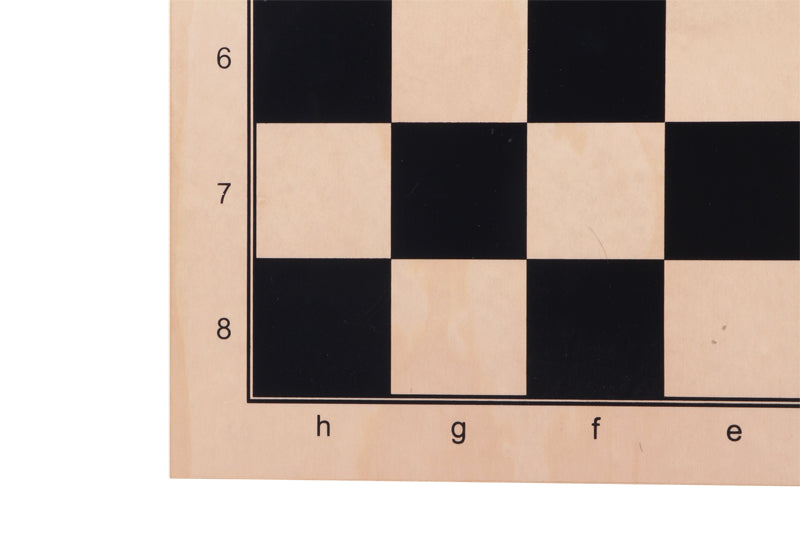 Double sided: chess + MILL (9 MEN's MORRIS), sycamore, black PRINT
