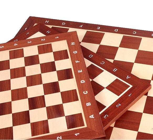 maple and mahogany chessboard